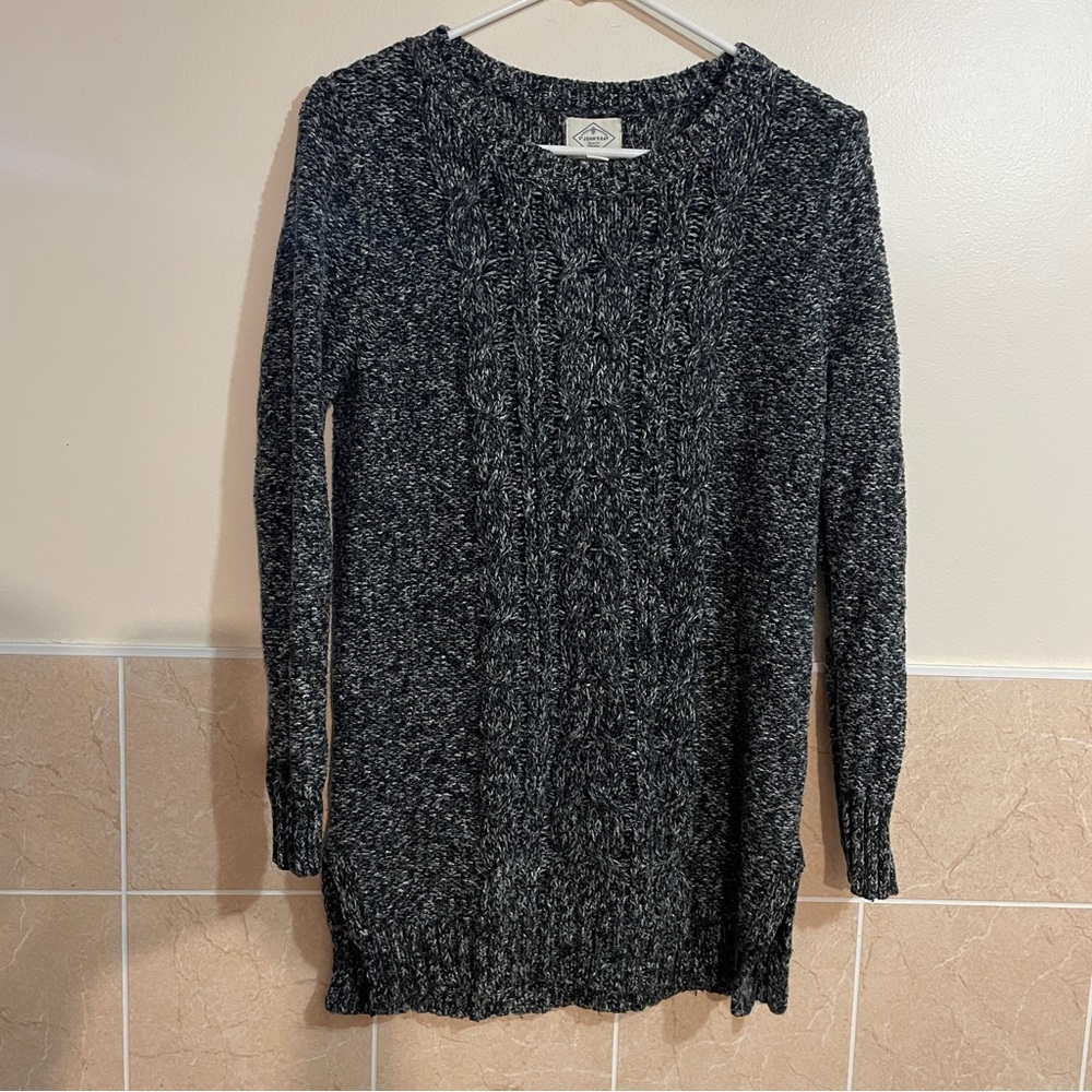 St. John's Bay Charcoal Cable Knit Pullover